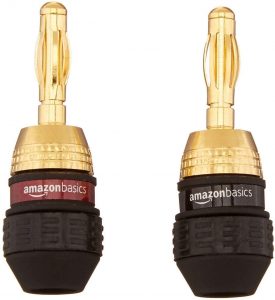 AmazonBasics Speaker Connector Banana Plugs
