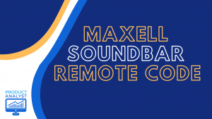 maxell soundbar remote code