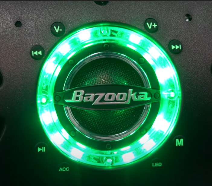 control buttons of Bazooka BPB24-G2