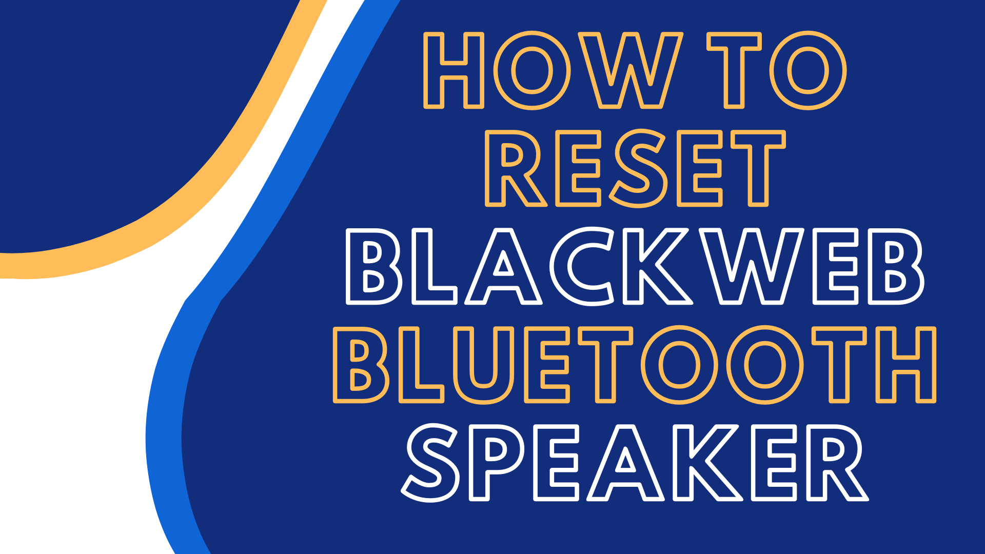 How to Reset a Blackweb Bluetooth Speaker [2022]