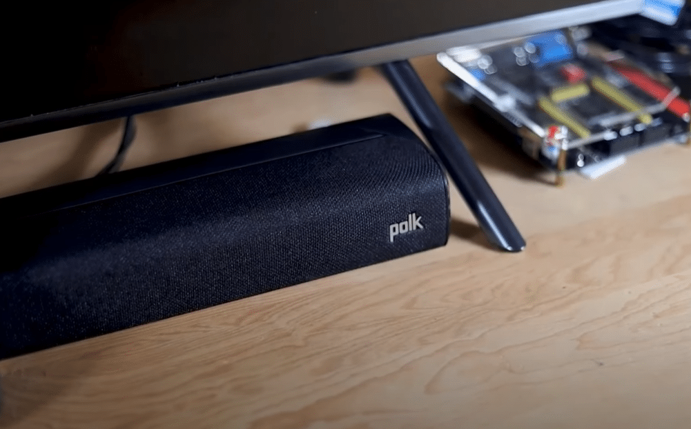 Polk Audio Signa S2 on wooden surface