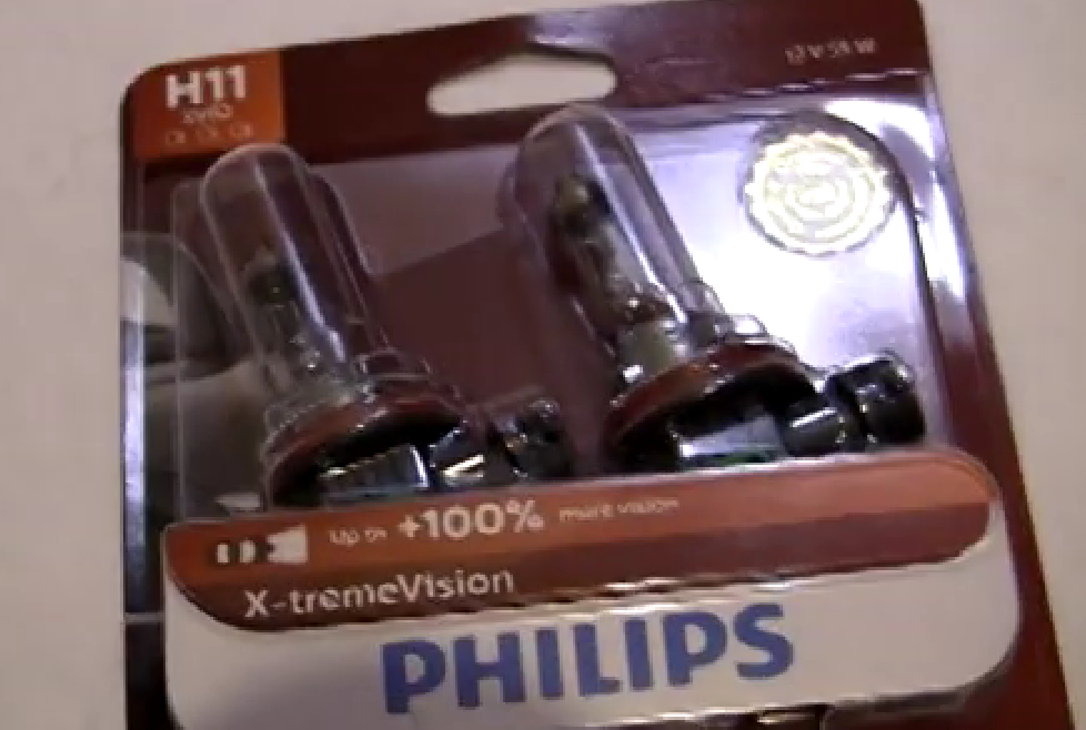 Up close shot of Philips Automotive Lighting H11 X-tremeVision
