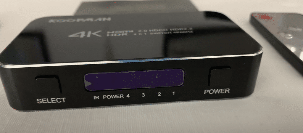 Controls of Koopman 4K HDR HDMI Switch