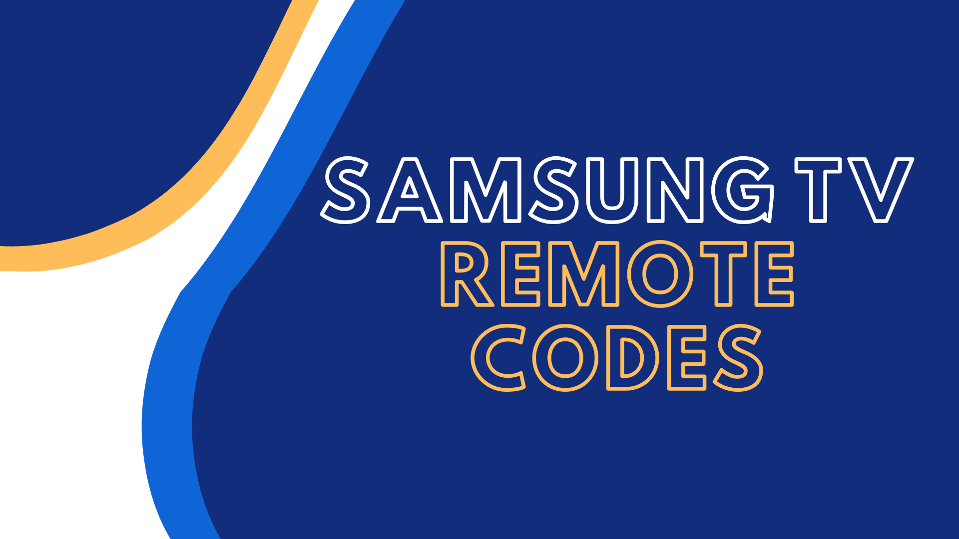 universal control codes for samsung tv
