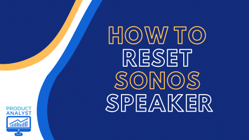 how to reset sonos speaker