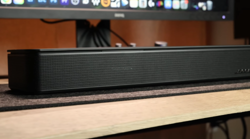 Bose Smart Soundbar 600 below monitor