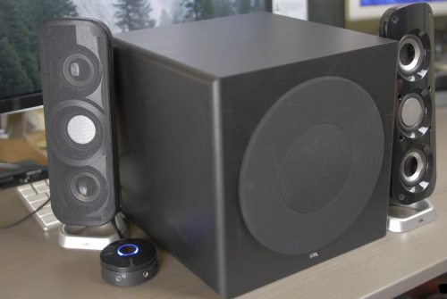 Cyber Acoustics CA-3908 Stereo Speaker System Full system