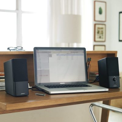 Laptop with Bose Companion 2 Series III Multimedia Speakers