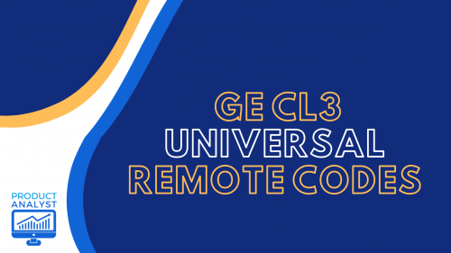 Programming GE CL3 Universal Remote Codes