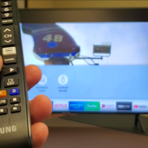 Samsung remote and TV