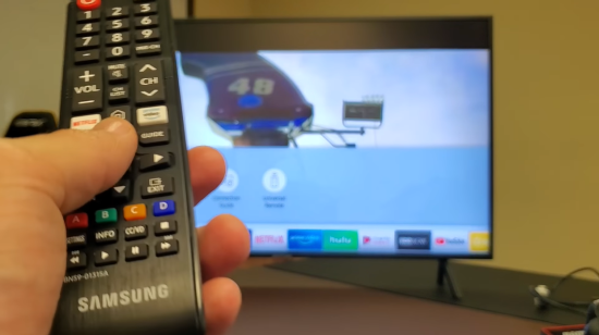 Samsung remote and TV