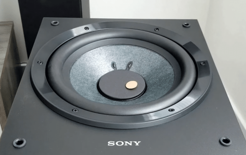 Sony SACS9 10-Inch Active Subwoofer Close up