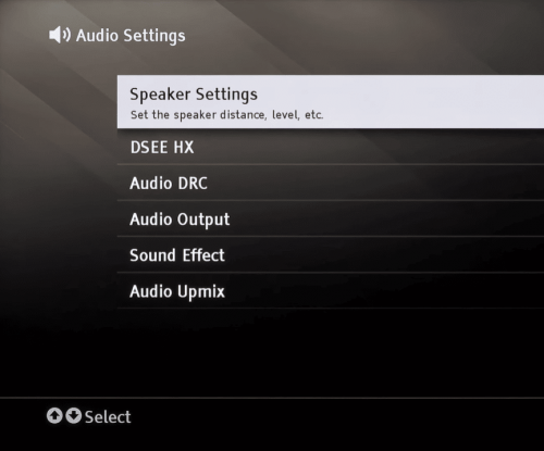 Sony sound bar audio settings