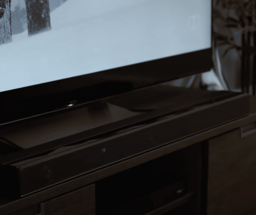 Sony sound bar connected to TV