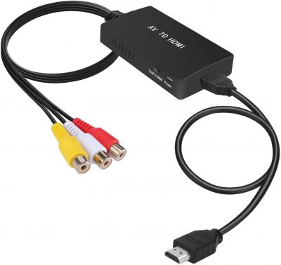 Tengchi RCA to HDMI Converter, Composite to HDMI Adapter Support