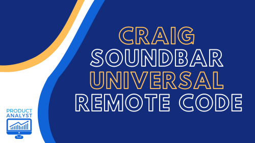 craig soundbar remote code