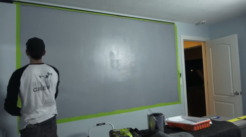 painting wall for projector screen