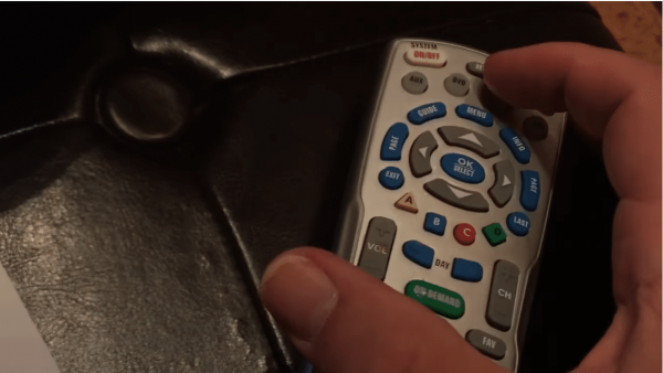 pressing SETUP on a charter remote control