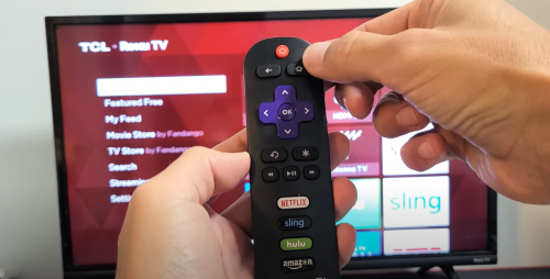 pressing the home button on roku remote