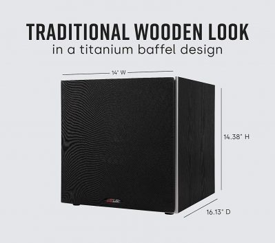 Traditional Wooden Look of Polk Audio PSW10